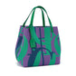 green purple large capacity bag