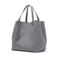 silver handbag