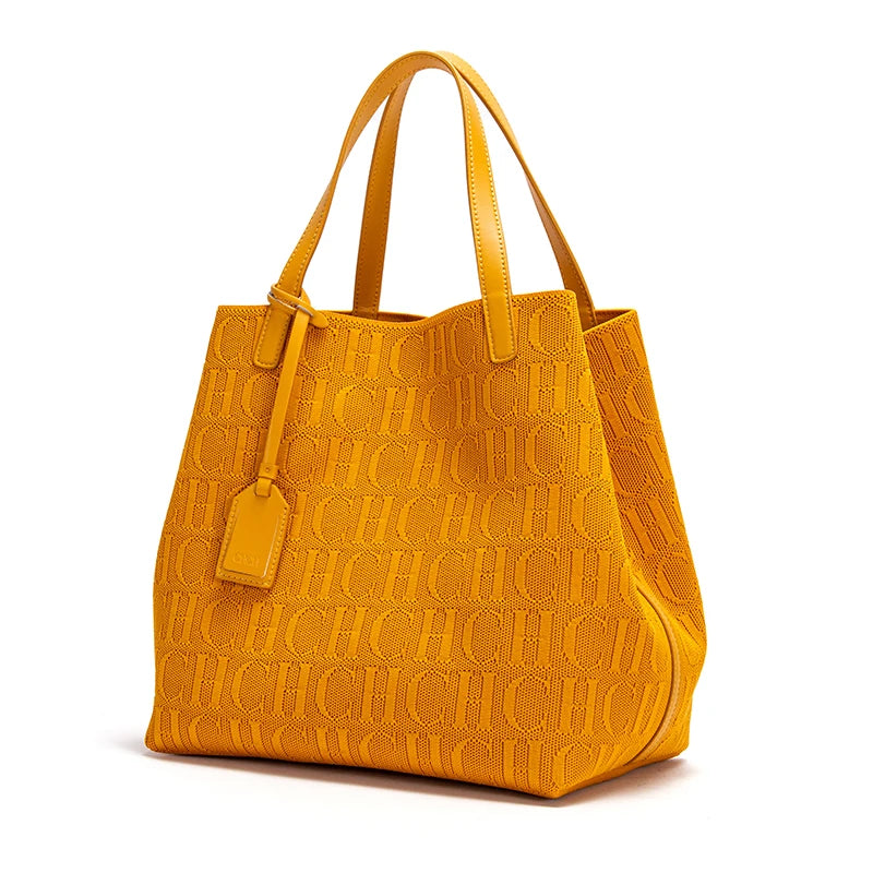 yellow large capacity bag