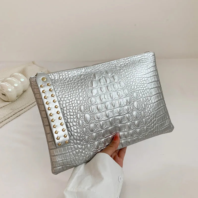 Fashion Luxury Clutch Silver