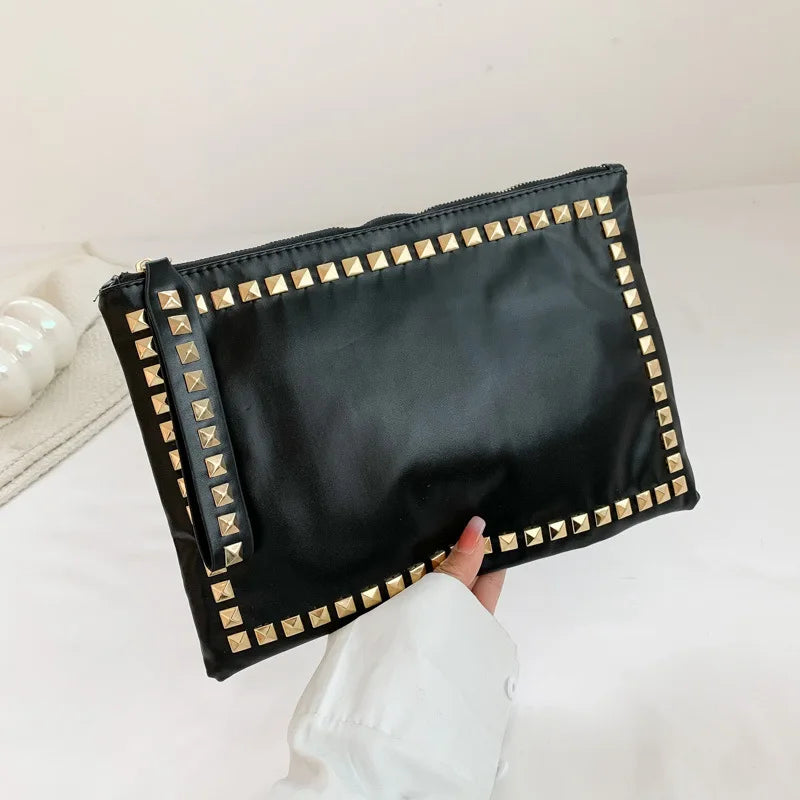 Fashion Luxury Clutch Black Gold