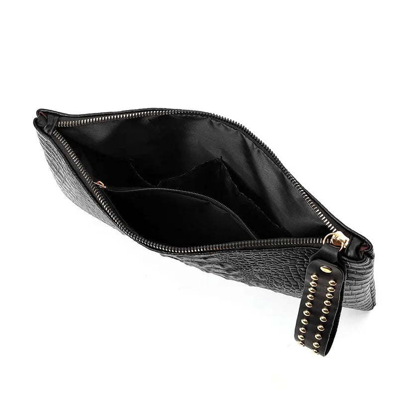 Fashion Luxury Clutch Black Compartment