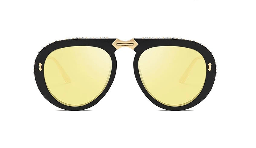 black yellow sunglasses 