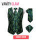 Formal Dress Hanky Cufflink Silk Men's Vest With Tie