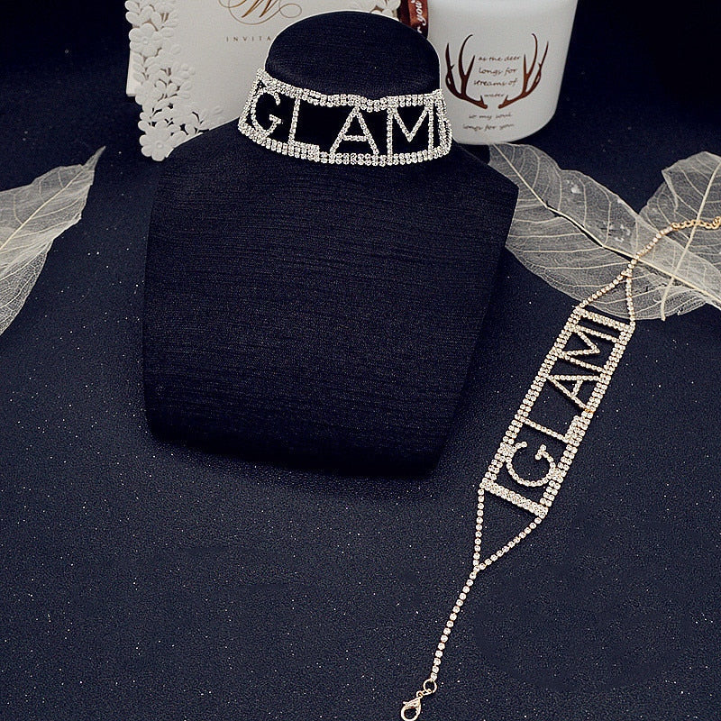 Full Rhinestone Choker Necklaces