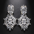 Geometric Rhinestone Earrings Dangle Jewelry Accessories