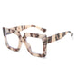 Gradients Big Oversized Square Frame Eyeglass khaki