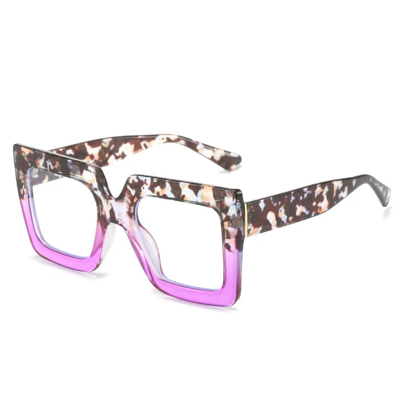 Gradients Big Oversized Square Frame Eyeglass purple