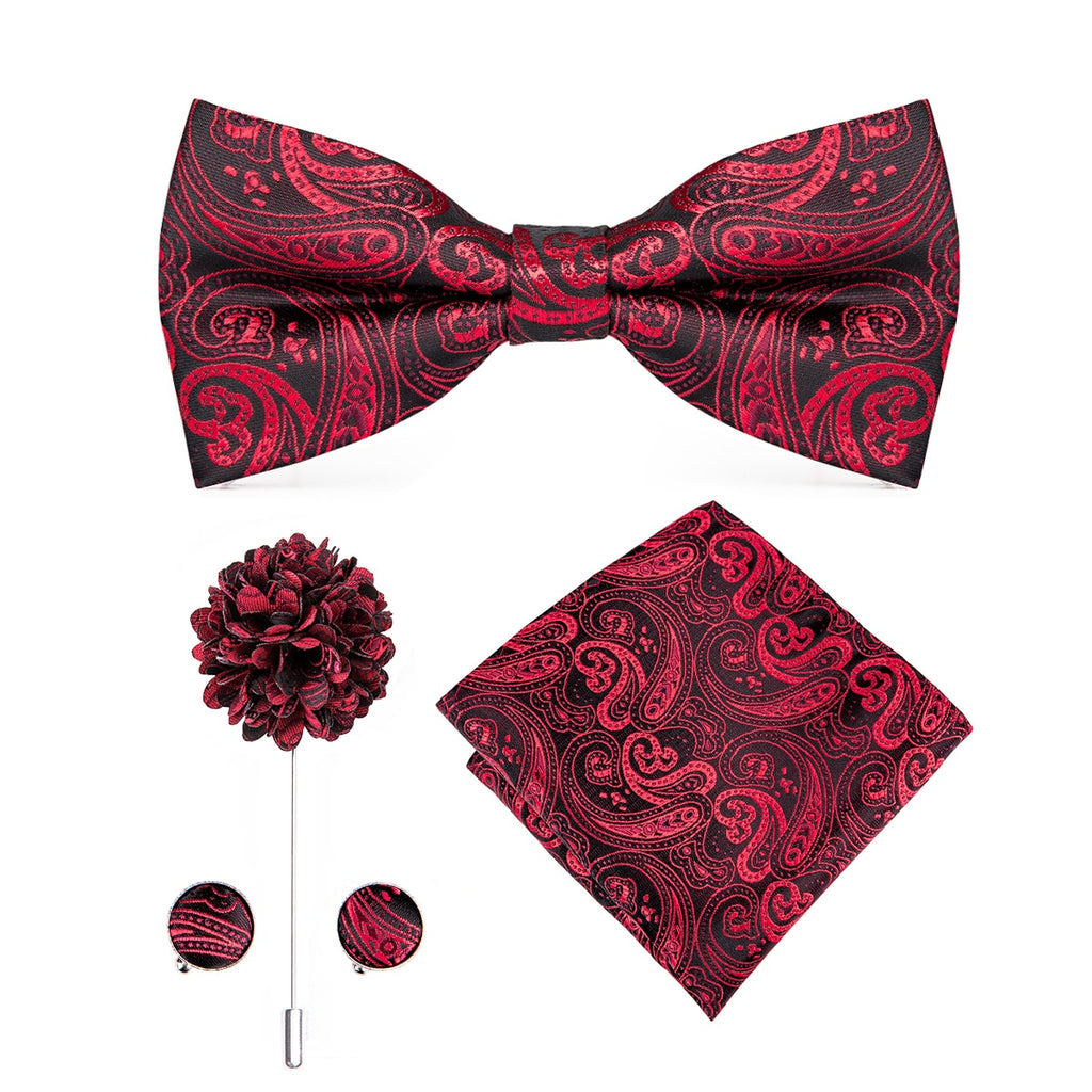 Butterfly Silk Tie Bow Tie Set