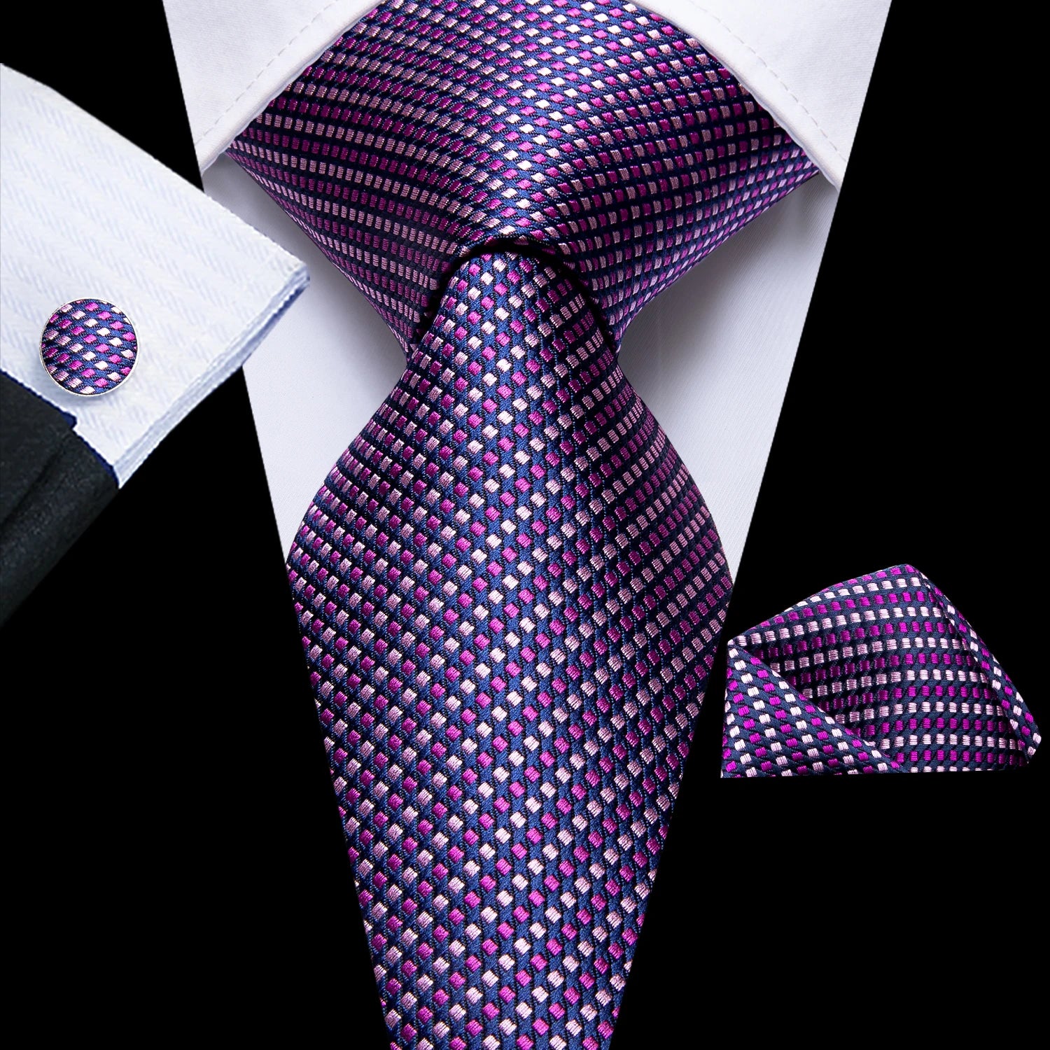 Light Purple Silk Tie Set