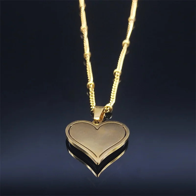 Crystal Heart Pendant Necklace