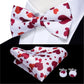 Men's Bowtie Jacquard Bow Tie Set