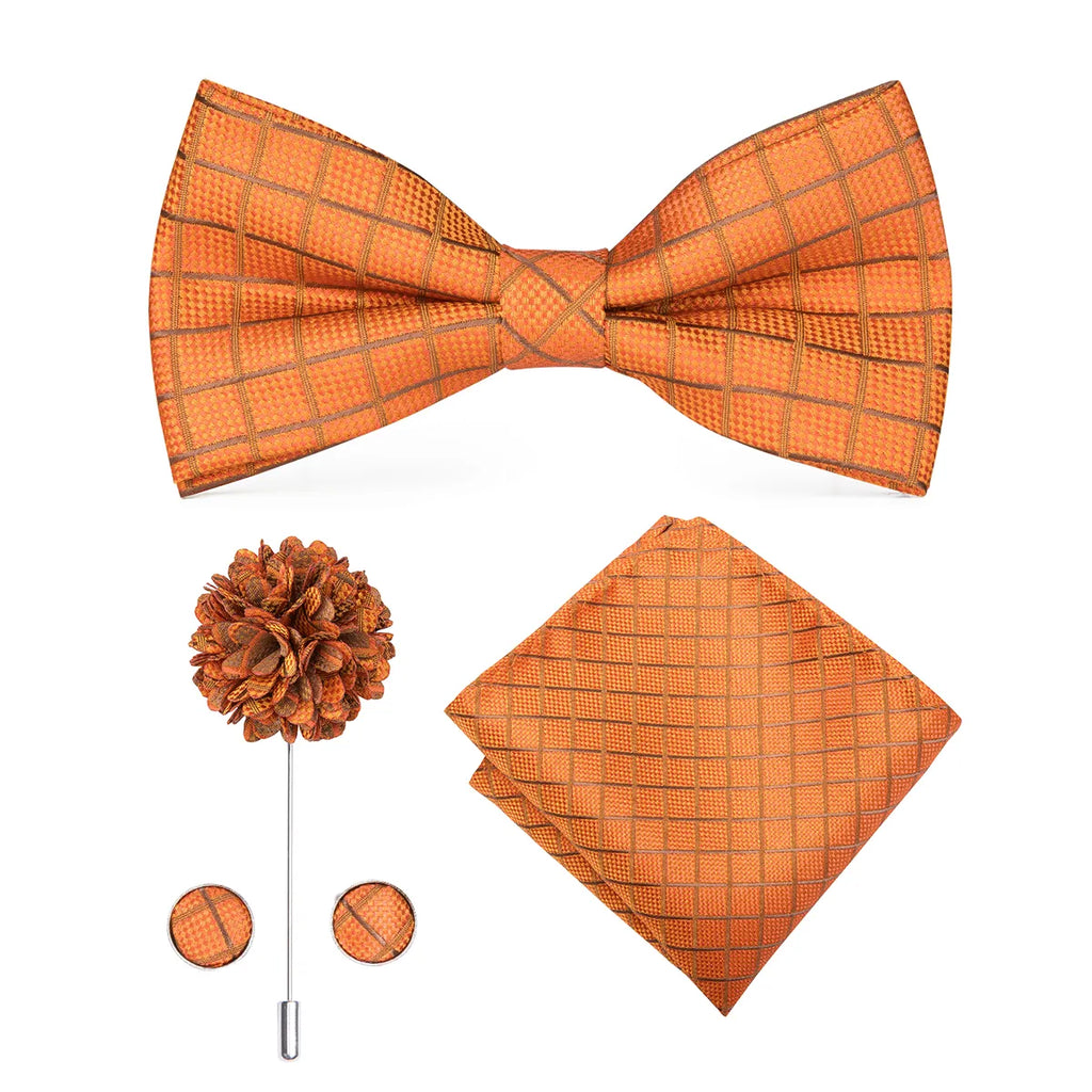 Butterfly Silk Tie Bow Tie Set