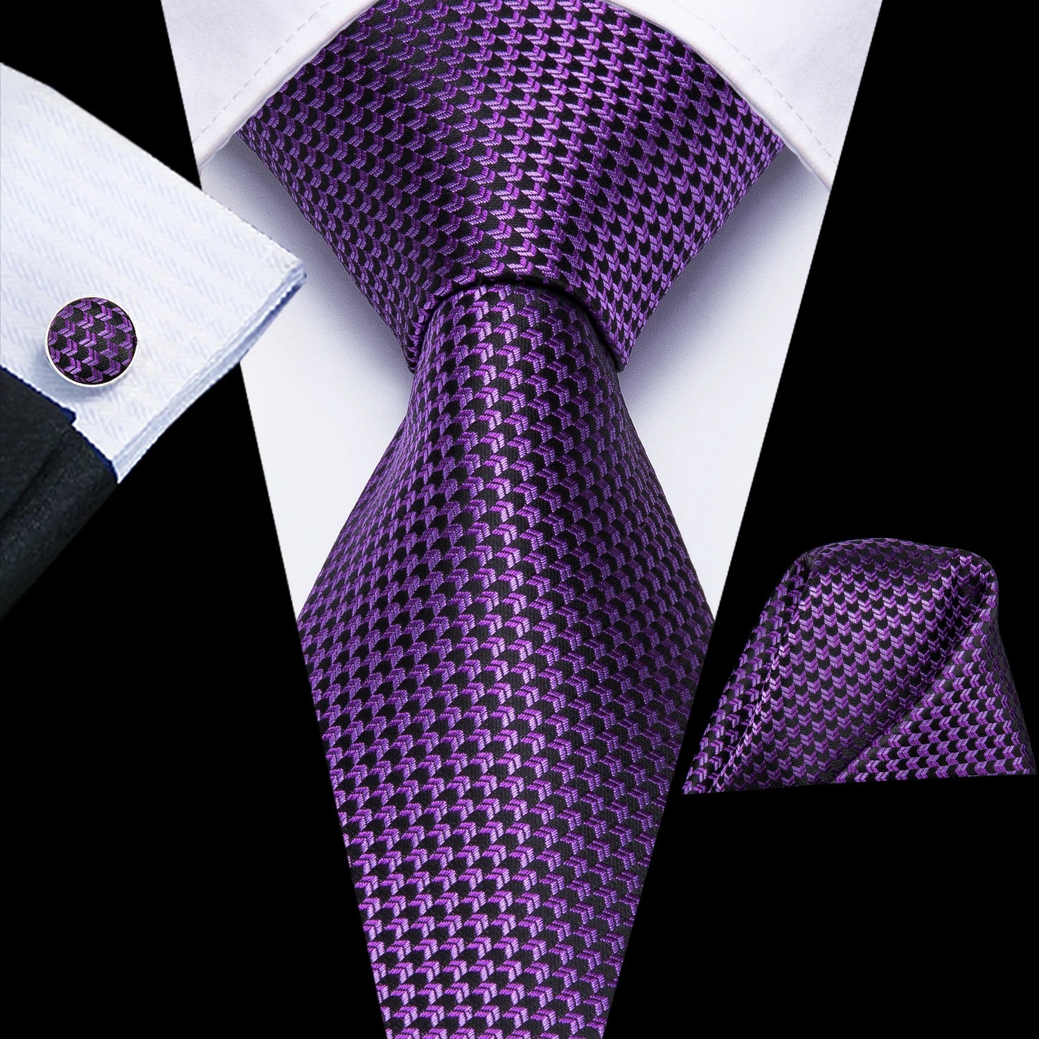 Light Purple Silk Tie Set