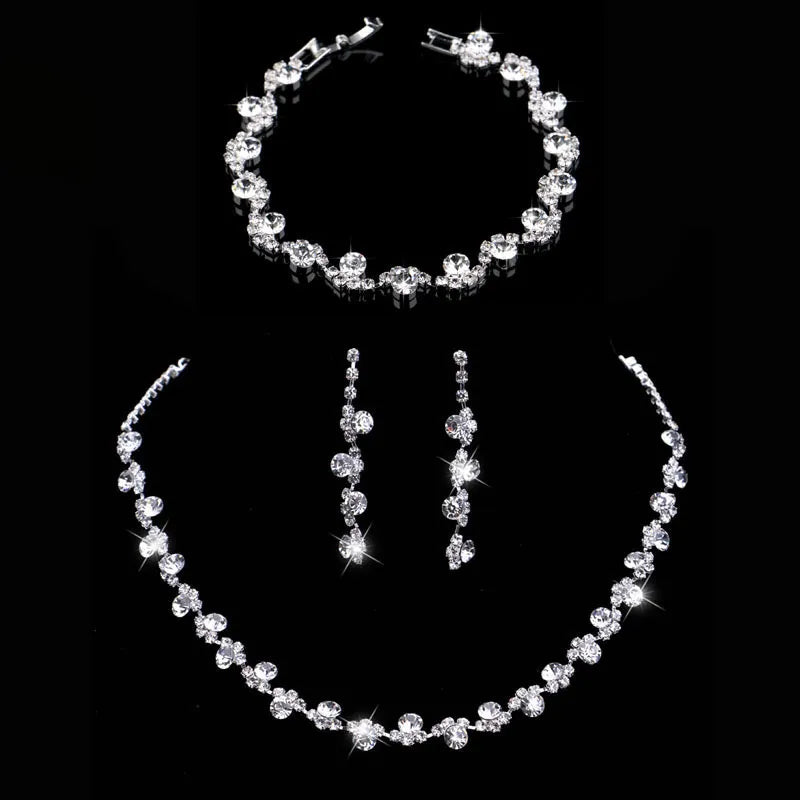 Rhinestone Crystal Bridal Jewelry Set