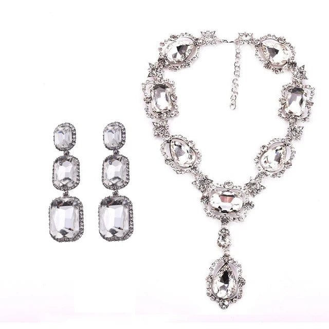 Austrian Crystal Glass Choker Necklace