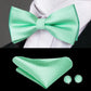 Men's Bowtie Jacquard Bow Tie Set