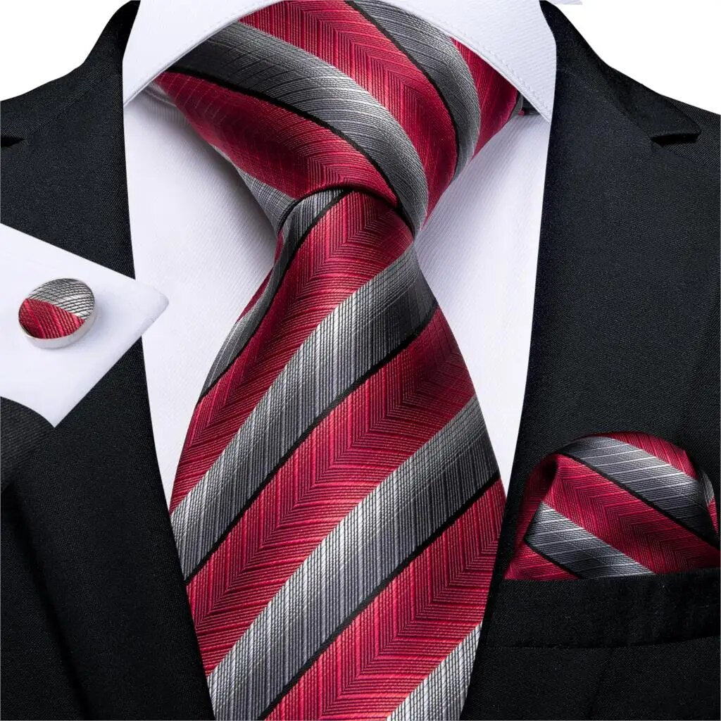 Red Men's Tie Set