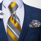 Luxury Striped Silk Woven Ties