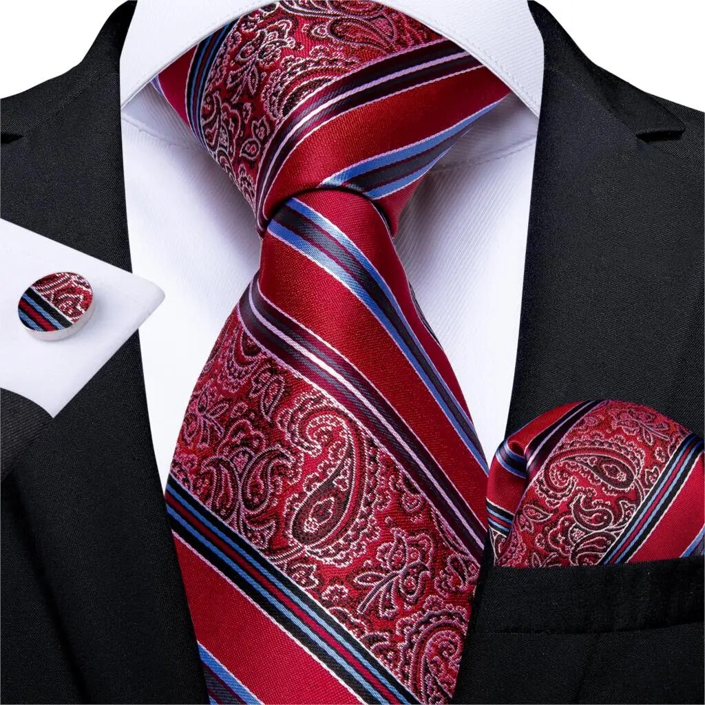 Red Men's Tie Set