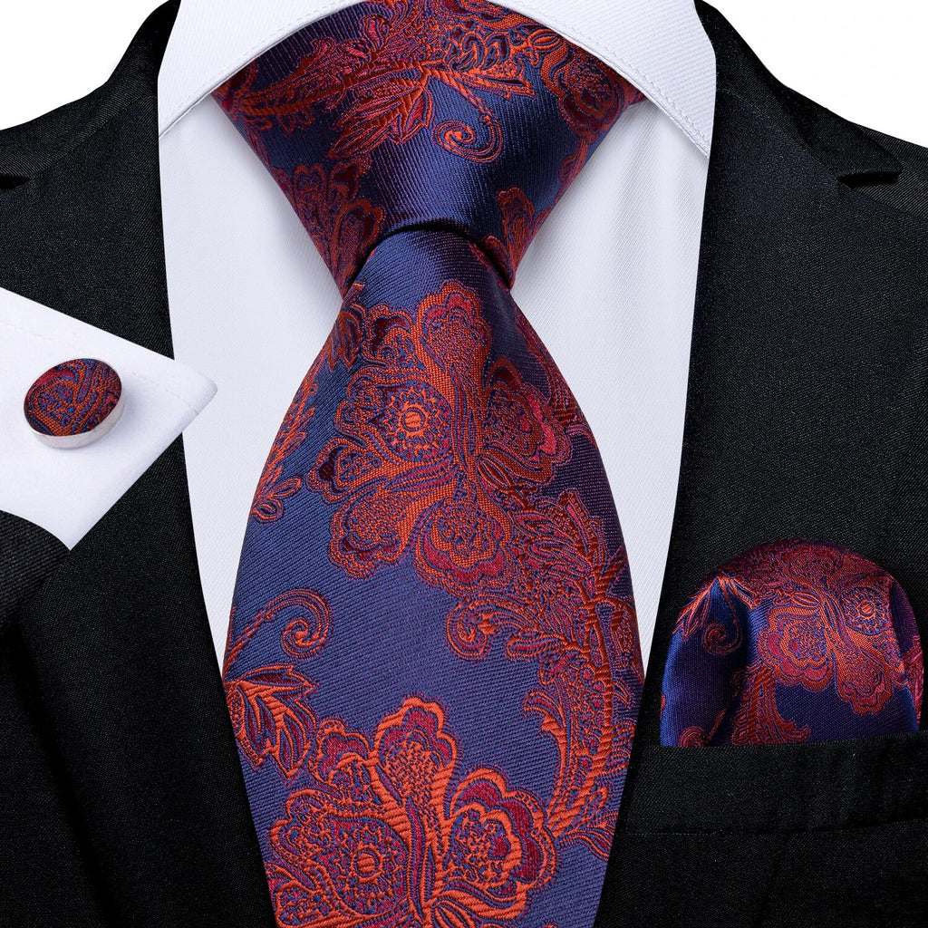 Red Men's Tie Set