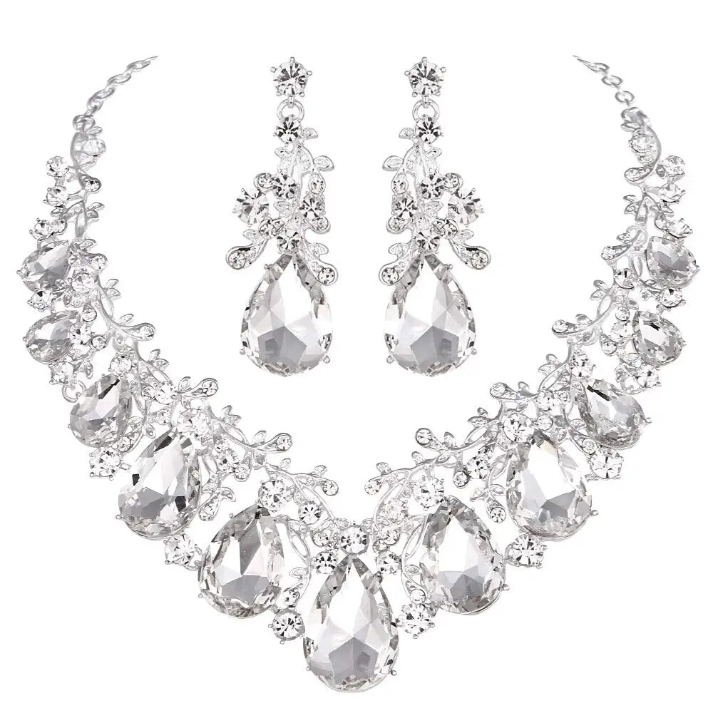 Dazzling Crystal Jewelry Set