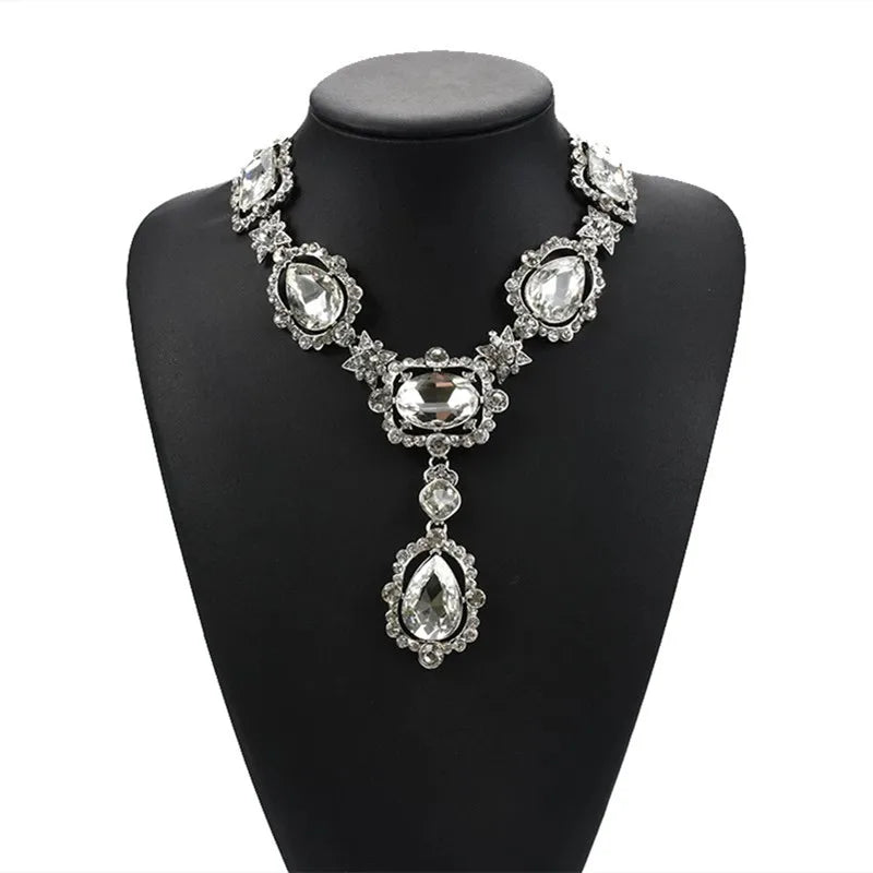 Austrian Crystal Glass Choker Necklace