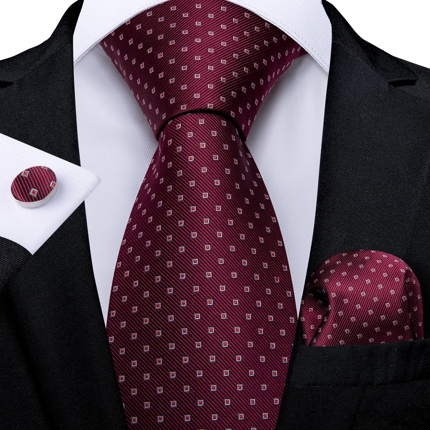 Red Men's Tie Set