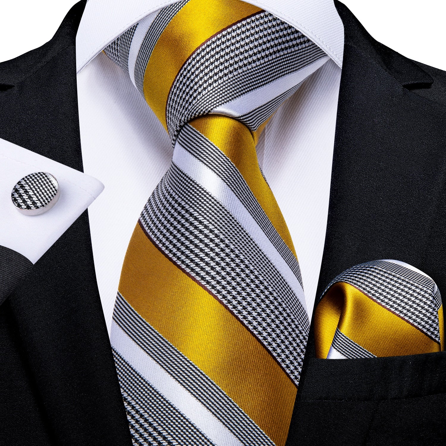 Luxury Striped Silk Woven Ties