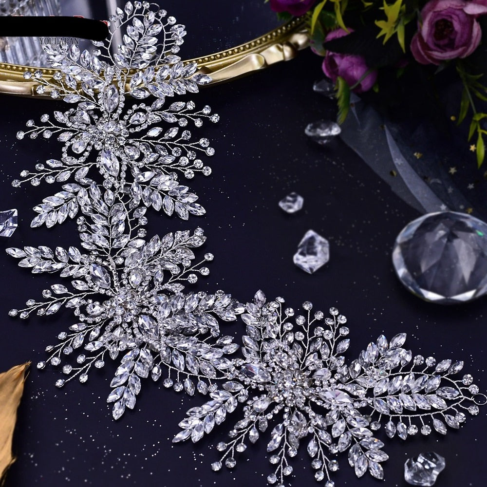 Silver Diamonds Hair Bridal Accessories