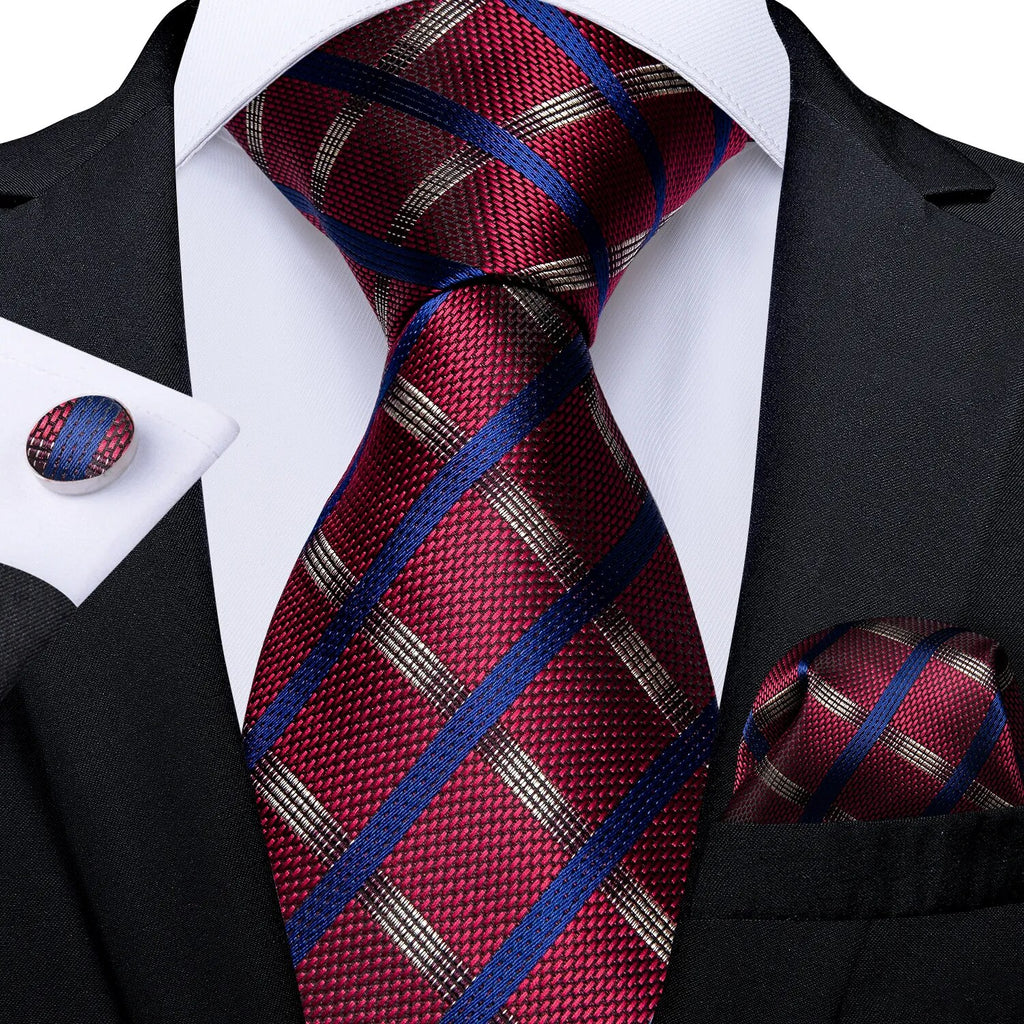 Red Men's Tie Set