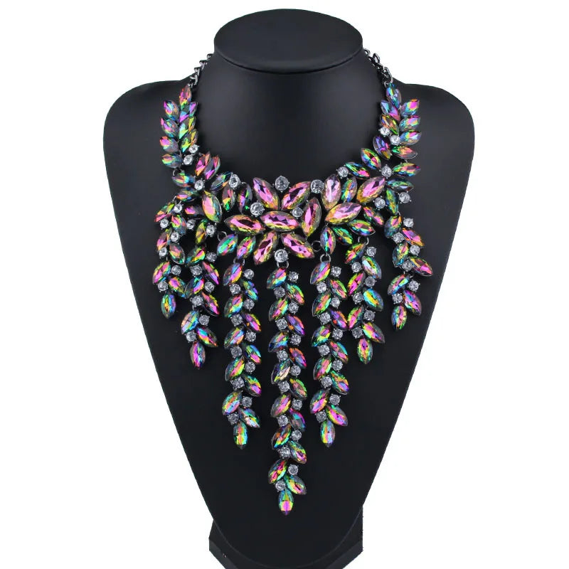 Multicolored Bohemian Chunky Necklace