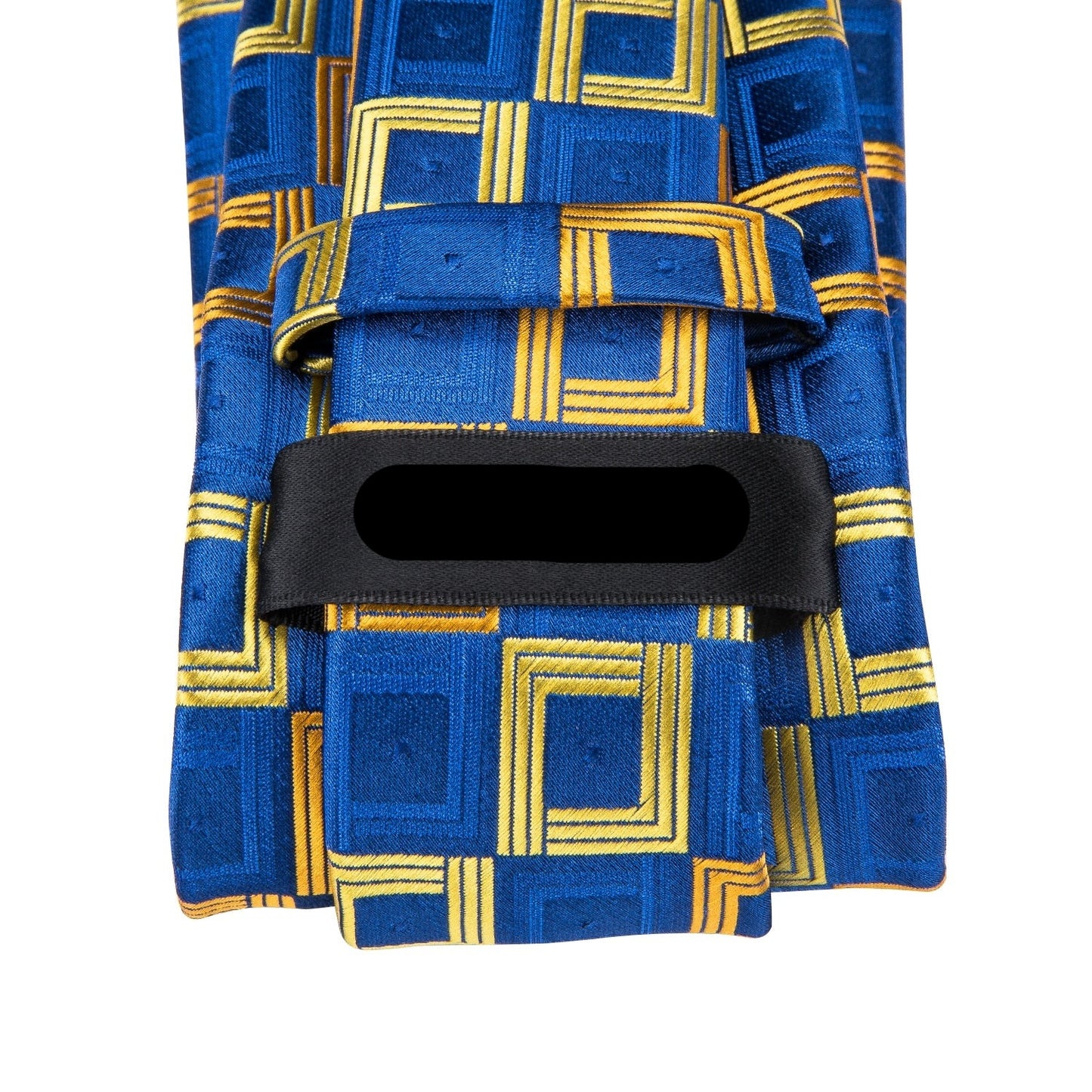 Gold-Blue Plaid Necktie