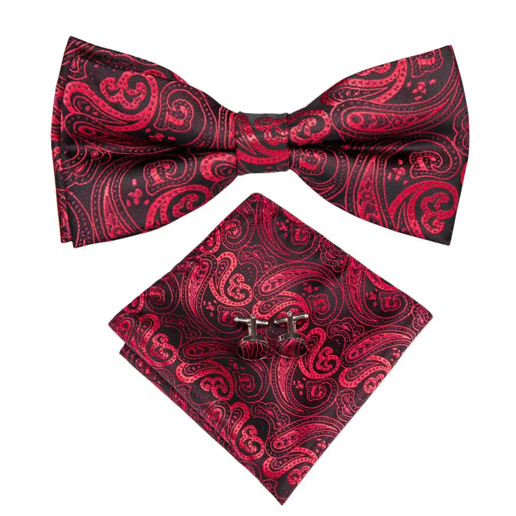 Butterfly Silk Tie Bow Tie Set