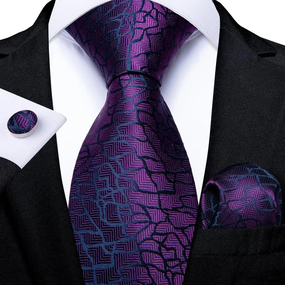 Light Purple Silk Tie Set