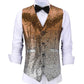 Shiny Sequin Suit Vest