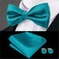 Men's Bowtie Jacquard Bow Tie Set