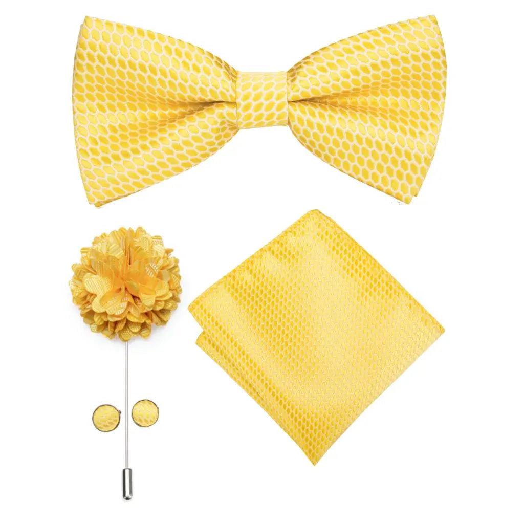 Butterfly Silk Tie Bow Tie Set