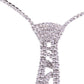 Glitter Faux Crystal Rhinestone Necktie