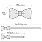 Men's Bowtie Jacquard Bow Tie Set