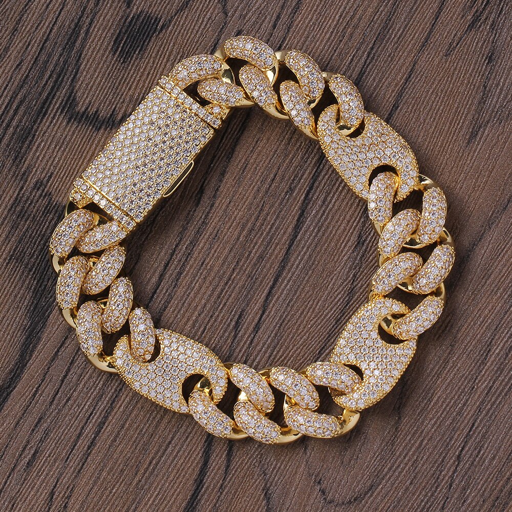 Men's Bling Zircon Bracelet