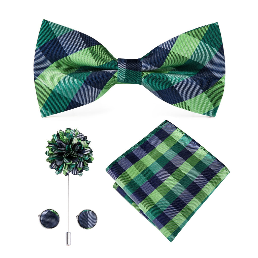 Butterfly Silk Tie Bow Tie Set