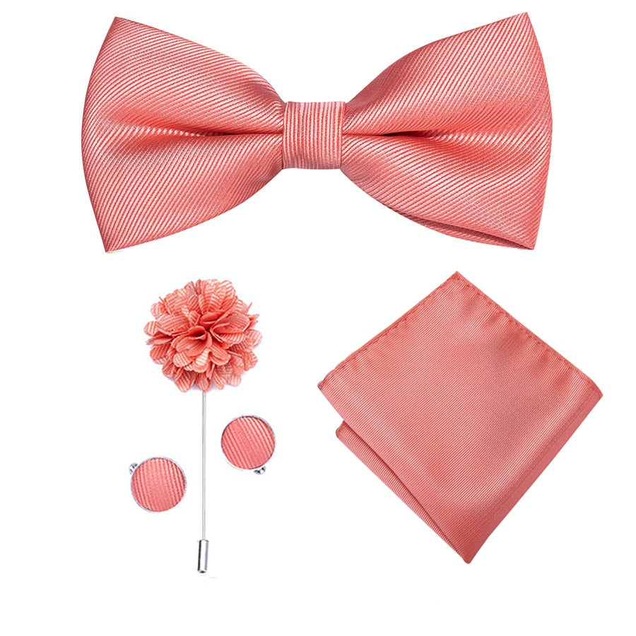 Butterfly Silk Tie Bow Tie Set