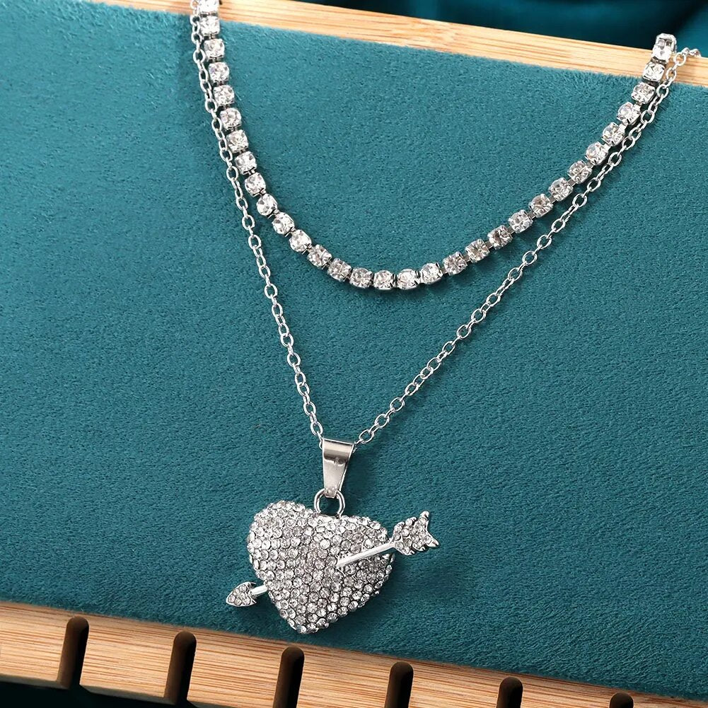 Cupid Arrow Clavicle Chain Necklace