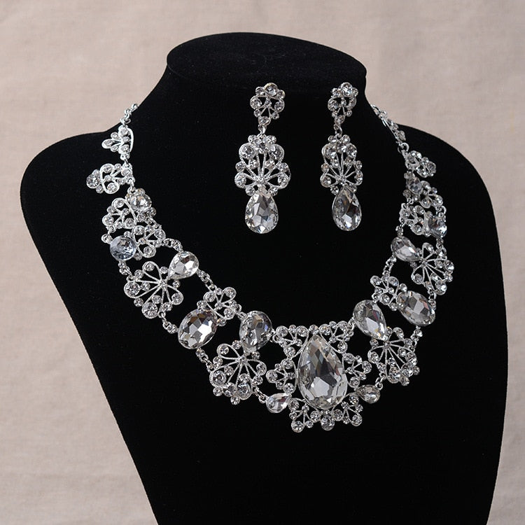 African Beads Crystal Jewelry Set