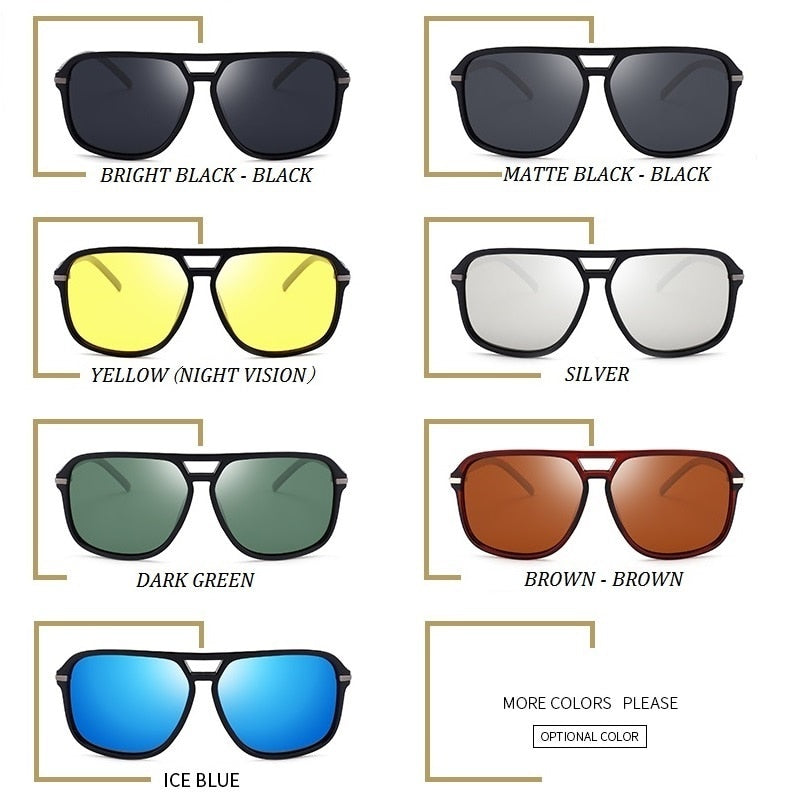 Classic Pilot Vintage Polarized Sunglasses