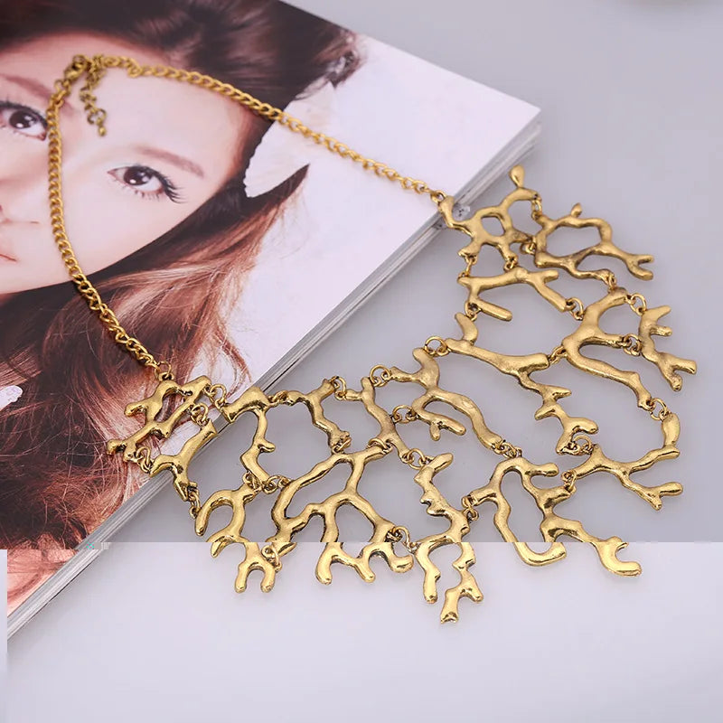 Vintage Splicing Tree Branch Necklace