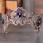 Purple Crystal Crown Tiara