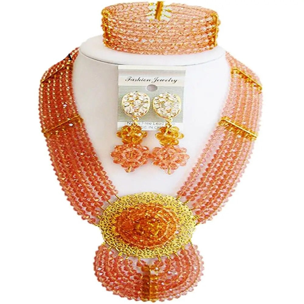 Fashion African Beads Jewelry Set
