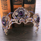 Purple Crystal Crown Tiara